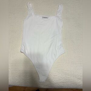 Babaton Aritzia Classic White bodysuit